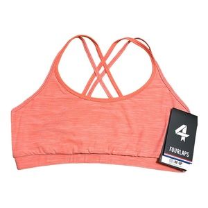 FourLaps Vitality Sports Bra Top Blush Space Dye M
